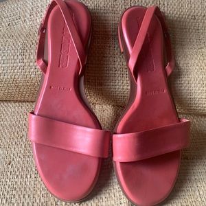 Jil Sander Leather Sandals, size 8